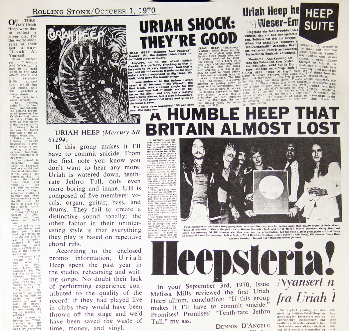 High Resolution Photos of uriah heep live 1973 usa 